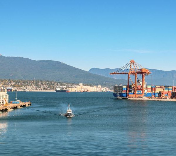 A shipyard in Vancouver.